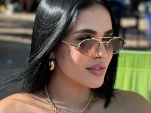 Small Oval Metal Frame Steampunk Sunglasses For Women 2025 Luxury Brand Vintage Double Beam Shades Classic Round Punk Eyewear