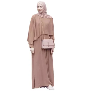 2024 Arabic Women's Chiffon Dress Mantle Large Wrap Long Abaya Cross-Border Muslim Women's Clothing From China - Image 6