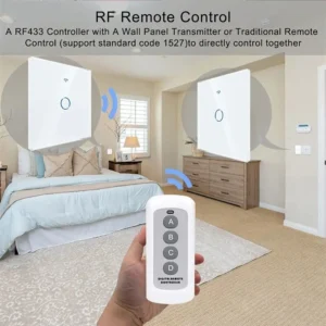 Tuya Wifi Smart Light Switch EU 1/2/3Gang Touch Light Switch No Neutral Wire Wall Light Switches for Alexa Google Voice Control - Image 3