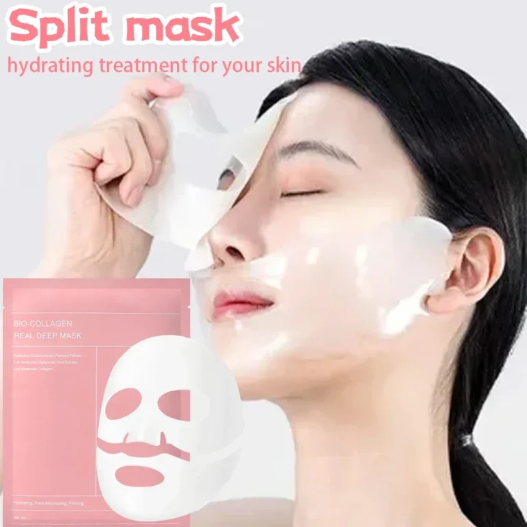 1/2/5/10Pcs Bio Collagen Face Mask Shrink Pores Deep Hydrating Moisturizing Split Mask Firming Nourish Brighten Facial Skin Care - Image 4