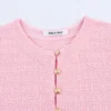 DEEABAE Summer New Women's Clothing European And American Layered Decoration Round Neck Short Sleeved Knitted Three Piece Set - Image 7