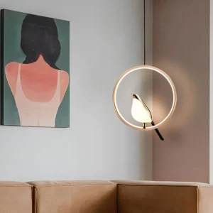 Magpie Bird LED Cord Pendant Lamps AC85-265V Indoor LED Chandelier Lights for Bedside Bedroom Indoor Black Silver Hanging Lights - Image 6