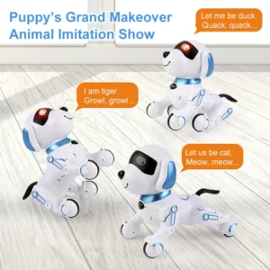 ZWN RC Robot Electronic Stunt Dog Toys Voice Command Programmable Touch-sense With Music Song Robot Dog for Children's Gifts - Image 7