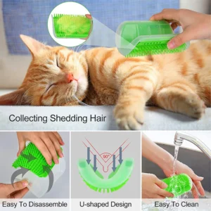 Best-selling Item Massager for Cats PP Material Pets Goods Brush Remove Hair Comb Grooming Table Dogs Care Royal - Image 5