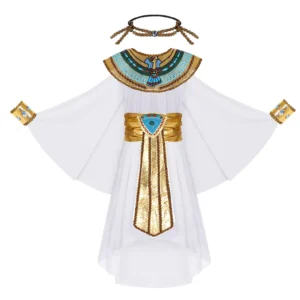 Egyptian Pharaoh Cleopatra Costumes Cosplay Costume Egypt Princess Prince New Year Carnival Party Dress for Child - Image 5