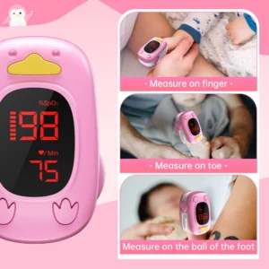 HealthTree Medical Baby Finger Pulse Oximeter Pediatric SpO2 Blood Oxygen Saturation Meter Neonatal Infant Children Kids - Image 5
