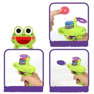Mini Carrot Flying Disc Launcher Toy Gun Eva Battle Outdoor Multi Person Sports Soft Bullet Gun Safety Carrot Flying Saucer Gun - Image 5