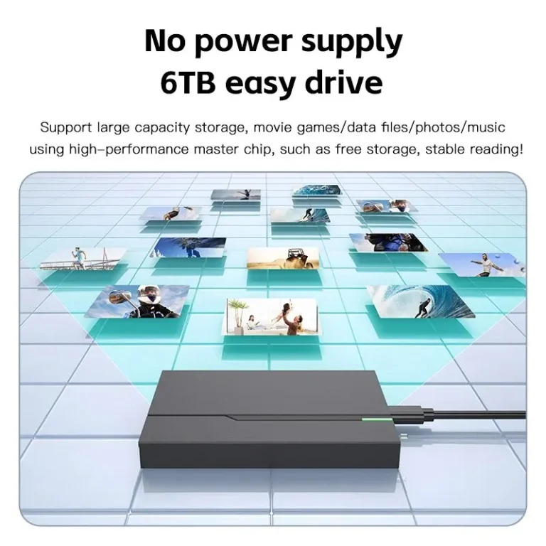 2.5" External Hard Drive Enclosure USB 3.0 Hard Disk Case 6TB Supports 7mm 9.5mm SATA SSD HDD For Laptop PC - Image 5