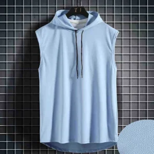 Women's 4 colors 2025 Brand New Men's Tank Tops Vest Sleeveless Tees For Male Hooded Man Vests Tops Hip Hop Men Tank Top T shirt - Image 4