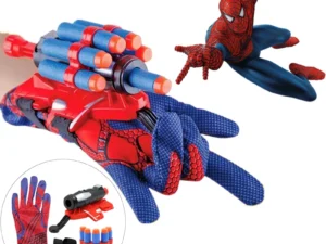 New Marvel Spiderman Anime Figure Plastic Cosplay Glove Launcher Set Toy Hero Wrist Launcher Kids Funny Toys Boy Children Gifts