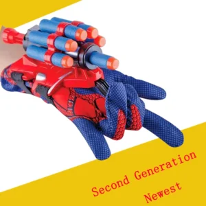 New Marvel Spiderman Anime Figure Plastic Cosplay Glove Launcher Set Toy Hero Wrist Launcher Kids Funny Toys Boy Children Gifts - Image 2