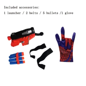 New Marvel Spiderman Anime Figure Plastic Cosplay Glove Launcher Set Toy Hero Wrist Launcher Kids Funny Toys Boy Children Gifts - Image 4
