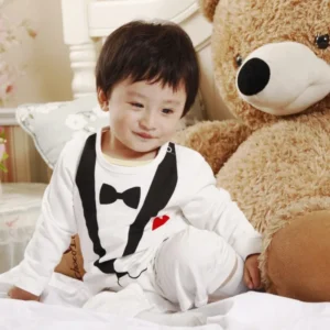 Hot Retail Baby Boys Romper Suit Set Infant Toddler Cotton Long Sleeve Formal Gentlemen Suit Bodysuit Kids Jumpsuit Sets 4Sizes - Image 6