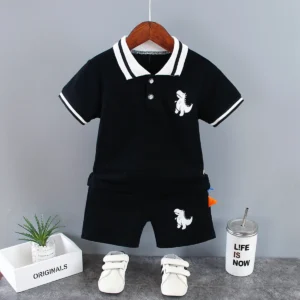 Summer New Baby Boy Clothes Baby Clothes Sets T-Shirts Tops+Shorts 2PCS/Set Children Clothing Sets Toddler Outfits Kids Clothing - Image 4
