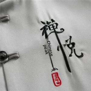Men's Cotton Linen Autumn New Style Hot Sale Of The Season Chinese Style Suit Two-Piece Set Collar Zhongshan Suit Fashionable Tr - Image 4