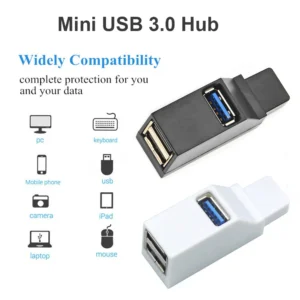 USB 3.0 HUB Adapter Extender Mini Splitter Box 1 to 3 Ports High Speed USB 2.0 For PC Laptop U Disk Card Reader - Image 2