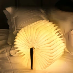 3D Folding Creative LED Night Light RGB Color USB Recharge Wooden Book Light Decor Bedroom Desk Table Lamp for Kid Brithday Gift - Image 5