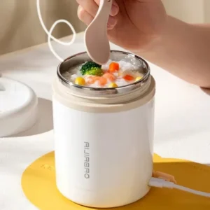 600ML USB Electric Heating Lunch Box Portable Picnic Milk Drink Food Heater Stainless Steel Food Warmer Container 5V 12V 24V New - Image 2
