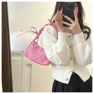 Fashionable Armpit Bag for Women Personalized Y2K Shoulder Bag Makeup Lipstick Storage Tote Bag Embroidery Butterfly Handbag - Image 4