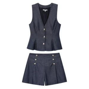 TRAFZR Outfit Set Woman Pieces Chic Elegant Holiday Outfits Lady Sets Women's Vacation Ensembles Shorts New Matching Suit Short - Image 2