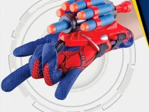 Marvel Spiderman Cosplay Plastic Glove Launcher Anime Figure Set Toy Superhero Wrist Launcher Kids Funny Toys Boy Birthday Gifts