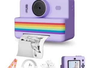 2.8 Inch Large Screen Instant Print Camera, HD Digital Video Camera for Kids, Outdoor Zero Ink Portable Print Toy Camera