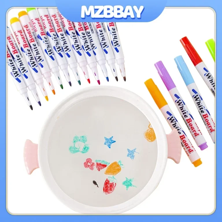 8/12 Colors Water Floating Pen Magical Painting Colorful Mark Pen Student Painting Brush Whiteboard Markers Pen Graffiti Drawing - Image 2