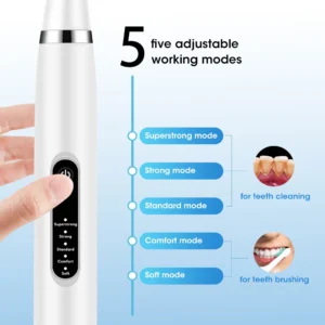Electric Teeth Whitening Dental Calculus Scaler Plaque Coffee Stain Tartar Removal High Frequency Sonic Toothbrush Teeth Cleaner - Image 6