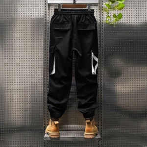 Spring/Summer Quick Drying Pants Ice Silk Nine point Work Pants Youth Men's Casual Pants - Image 2