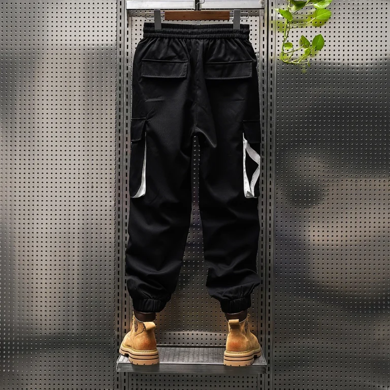Spring/Summer Quick Drying Pants Ice Silk Nine point Work Pants Youth Men's Casual Pants - Image 2