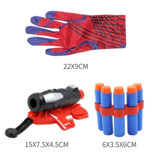 Movie Spider Man Toys Launcher Glove Peter Parker Web Shooters Soft Bullet Wristband Weapon Cosplay Props For Boys Kids - Image 6