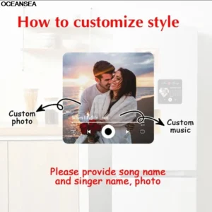 Customized Photo Music Fridge Magnet with Frame, Personalized Refrigerator Magnets, Best Mother's Day Gift 2025 - Image 5