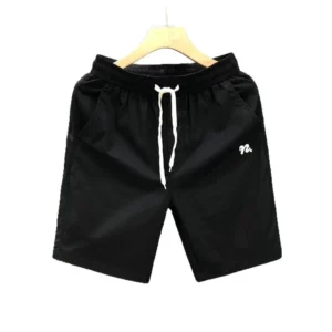 Simple White Men's Shorts Summer Thin Beach Pants Casual Loose Home Leisure Big Boxer Shorts Comfortable Breathable Sweatpants - Image 5
