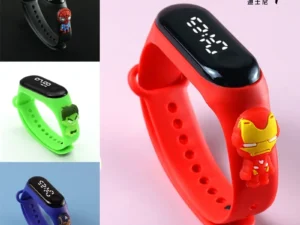 Disney Mickey Children Watches For Girls Electronic Bracelet Sports Touch LED Spiderman Doll Kids Watch Women Waterproof Watch