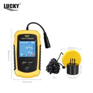 FFC1108-1 Alarm 100M Portable Sonar Fish Finders 45 degrees Sonar Coverage Echo Sounder Alarm Transducer Lake Sea Fishing - Image 4