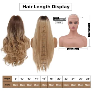 A New Summer Model Of Synthetic Wig For Women With Medium-Length Straight Hair, Heat-Resistant Synthetic Fiber Full Head Cover - Image 6