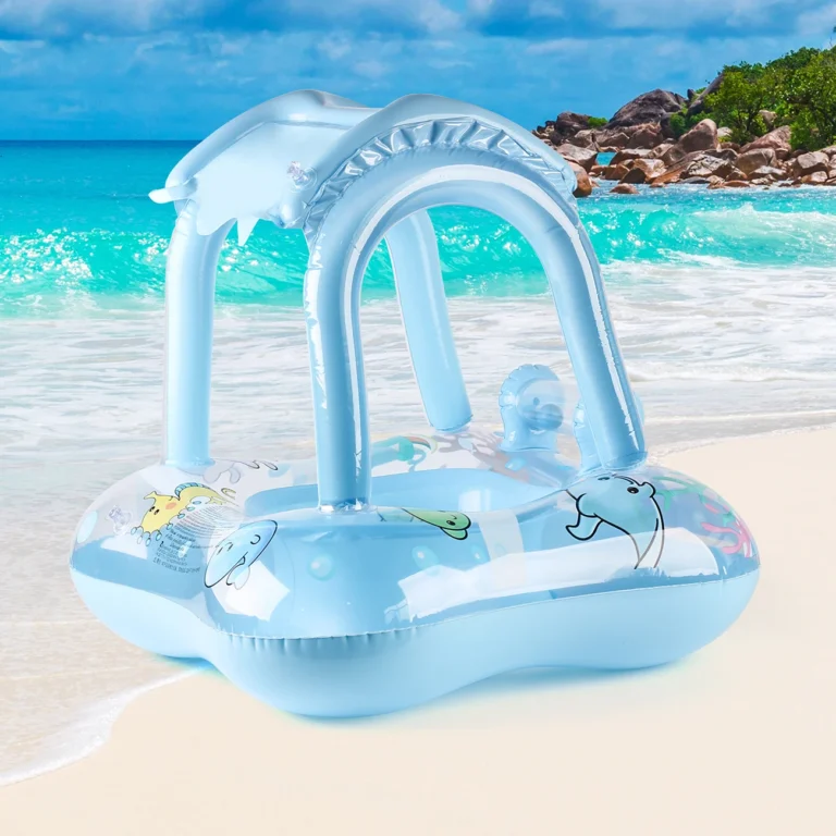 1pc Pool floats with canopy for Kids, Toddler Infant Pool Float for Baby,Swimming Ring Floaties for Pool,Beach Toys for Party - Image 5