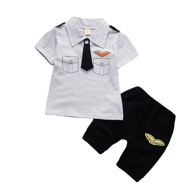 Boys Summer Short Sleeve Two-Piece Suit Baby Clothes Set for 1-4 Years Old Kids Thin Material Comfortable Baby Outfit - Image 5