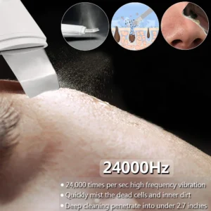 Ultrasonic Face Scrubber Deep Facial Peeling Machine Ultrasonic Skin Scrubber Blackhead Remover Acne Pore Face Cleaning Scrubber - Image 3