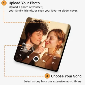 Customized Photo Music Fridge Magnet with Frame, Personalized Refrigerator Magnets, Best Mother's Day Gift 2025 - Image 6