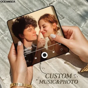 Customized Music Fridge Magnet with Frame, Personalized Refrigerator Magnets, Best Christmas Gift For Girlfriend For Wife 2025
