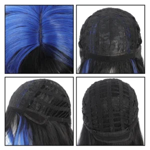 Synthetic Jellyfish Mullet Head Lengthened Summer Thin Men And Women Universal Cos Half-tied Wolf Tail Warrior Head Wig - Image 2