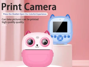Children Digital Camera Instant Print for Kids Thermal Print Camera Instant Photo Printing Camera Video Toys+32G Memory Card
