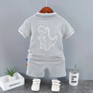 Summer New Baby Boy Clothes Baby Clothes Sets T-Shirts Tops+Shorts 2PCS/Set Children Clothing Sets Toddler Outfits Kids Clothing - Image 3