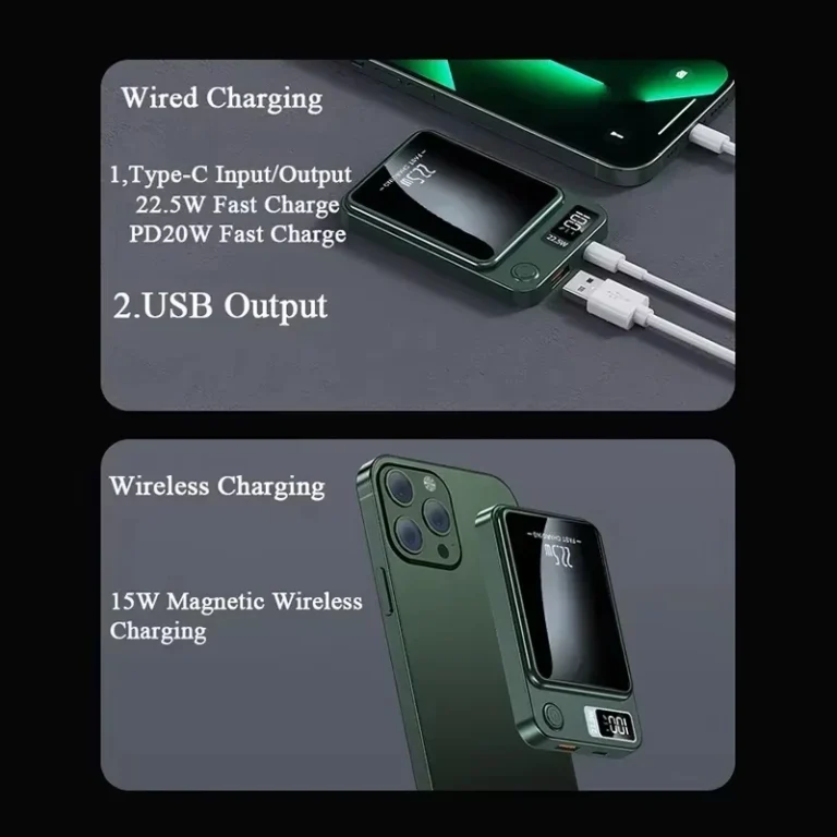 Oneplus 200000mAh Power Bank Magnetic Wireless 22.5W Ultra Capacity Super Fast Charging Power Bank For Iphone16 Samsung Xiaomi - Image 4