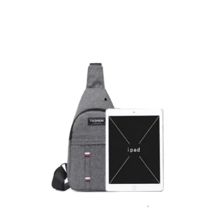 Men's Small Canvas Crossbody Chest Bag, Multifunctional Sling Bag For Outdoor Sports Travel Hiking Camping - Image 4
