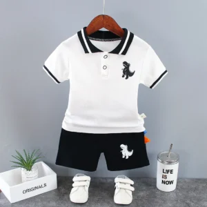 Summer New Baby Boy Clothes Baby Clothes Sets T-Shirts Tops+Shorts 2PCS/Set Children Clothing Sets Toddler Outfits Kids Clothing - Image 5