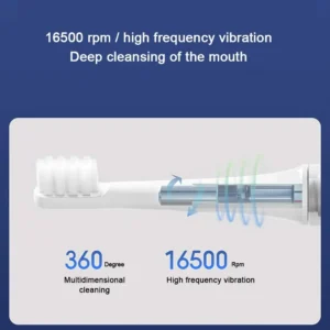 XIAOMI MIJIA Sonic Electric Toothbrush T100,battery life 30 day,16500RPM Vibration,USB Rechargeable IPX7 Waterproof Toothbrushes - Image 5