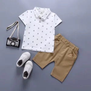 Boys Summer Short Sleeve Two-Piece Suit Baby Clothes Set for 1-4 Years Old Kids Thin Material Comfortable Baby Outfit - Image 2
