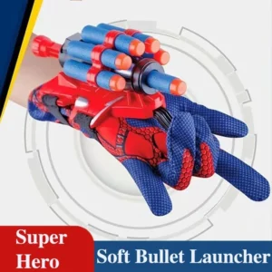 Anime Marvel Spiderman Figure Toy Kids Plastic Cosplay Glove Launcher Set Hero Launcher Wrist Toy Set Funny Toys Boy Kids Gift